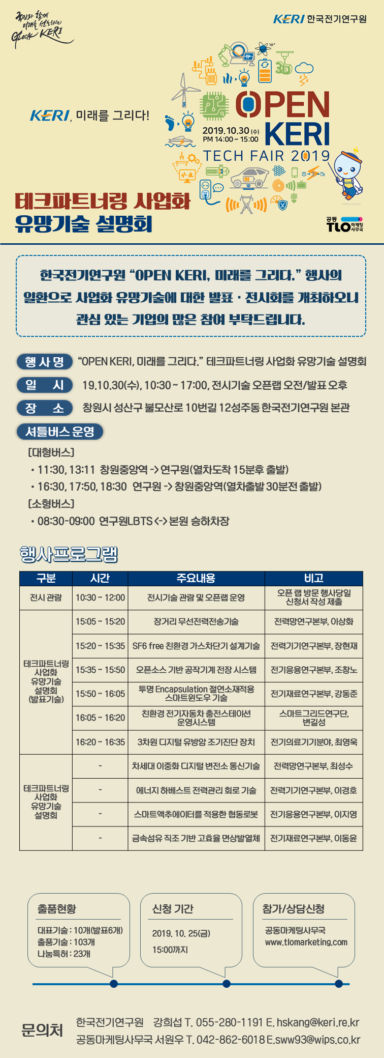 한국전기연구원 테크파트너링 사업화 유망기술 설명회 이미지