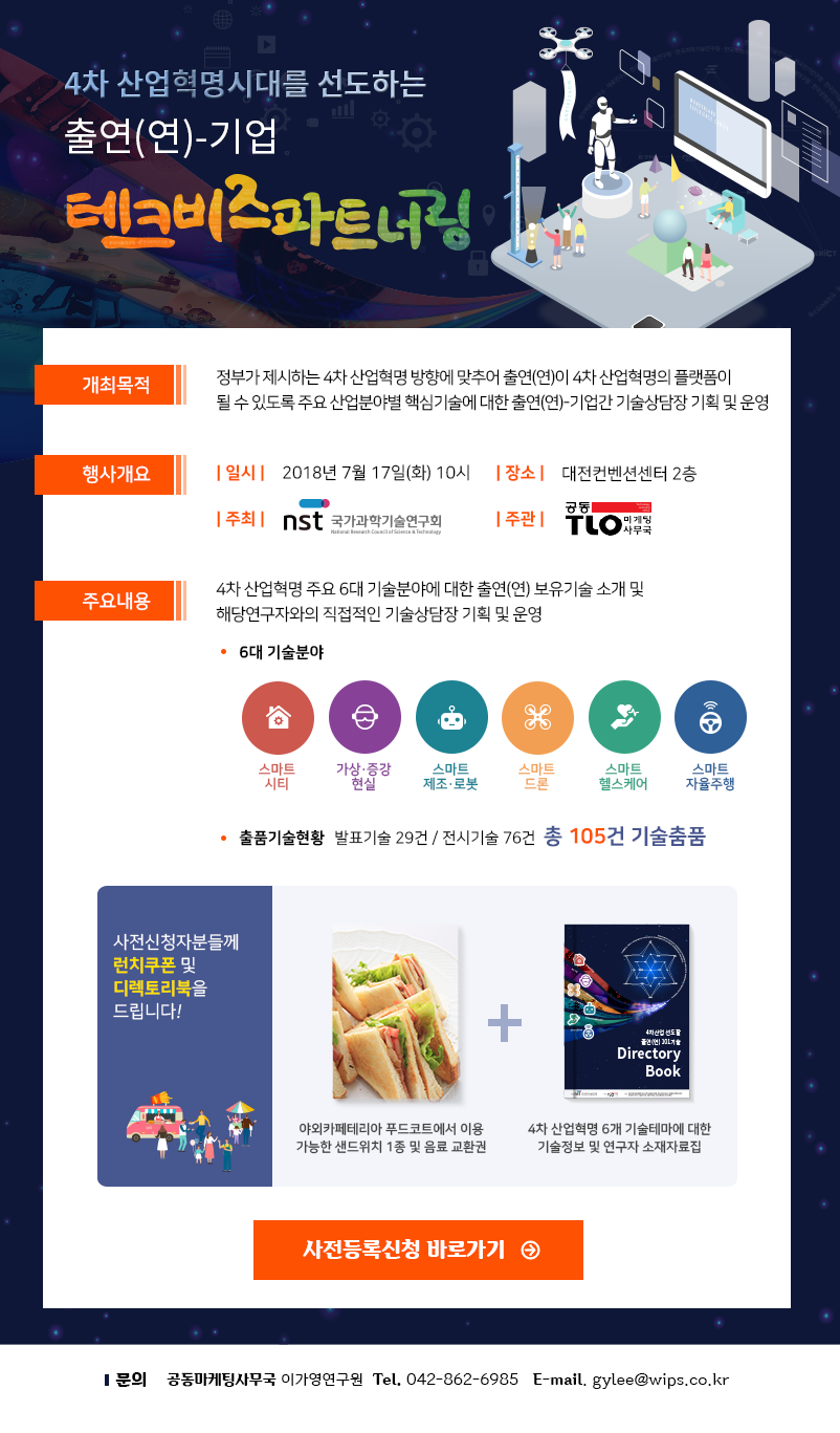 2018 4차 산업혁명시대를 선도하는 출연(연)-기업 테크비즈파트너링 이미지