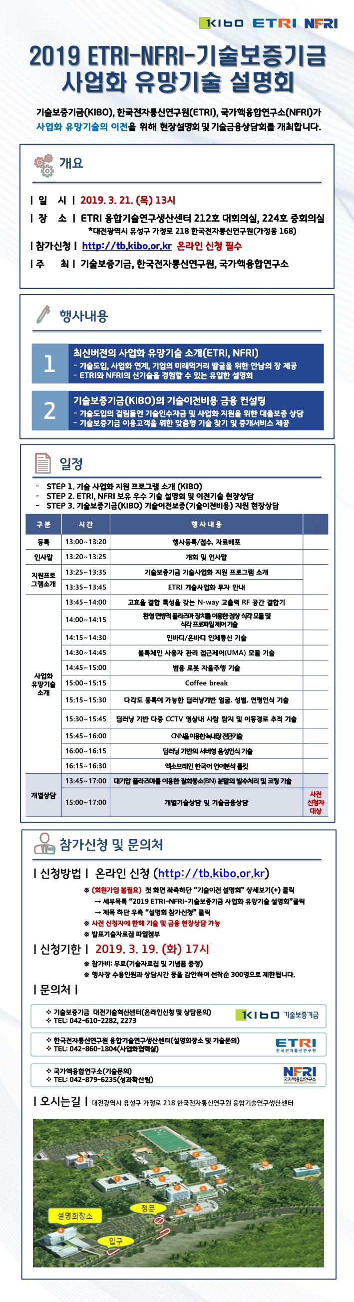 2019 ETRI-NFRI-KIBO 사업화 유망기술 설명회 이미지